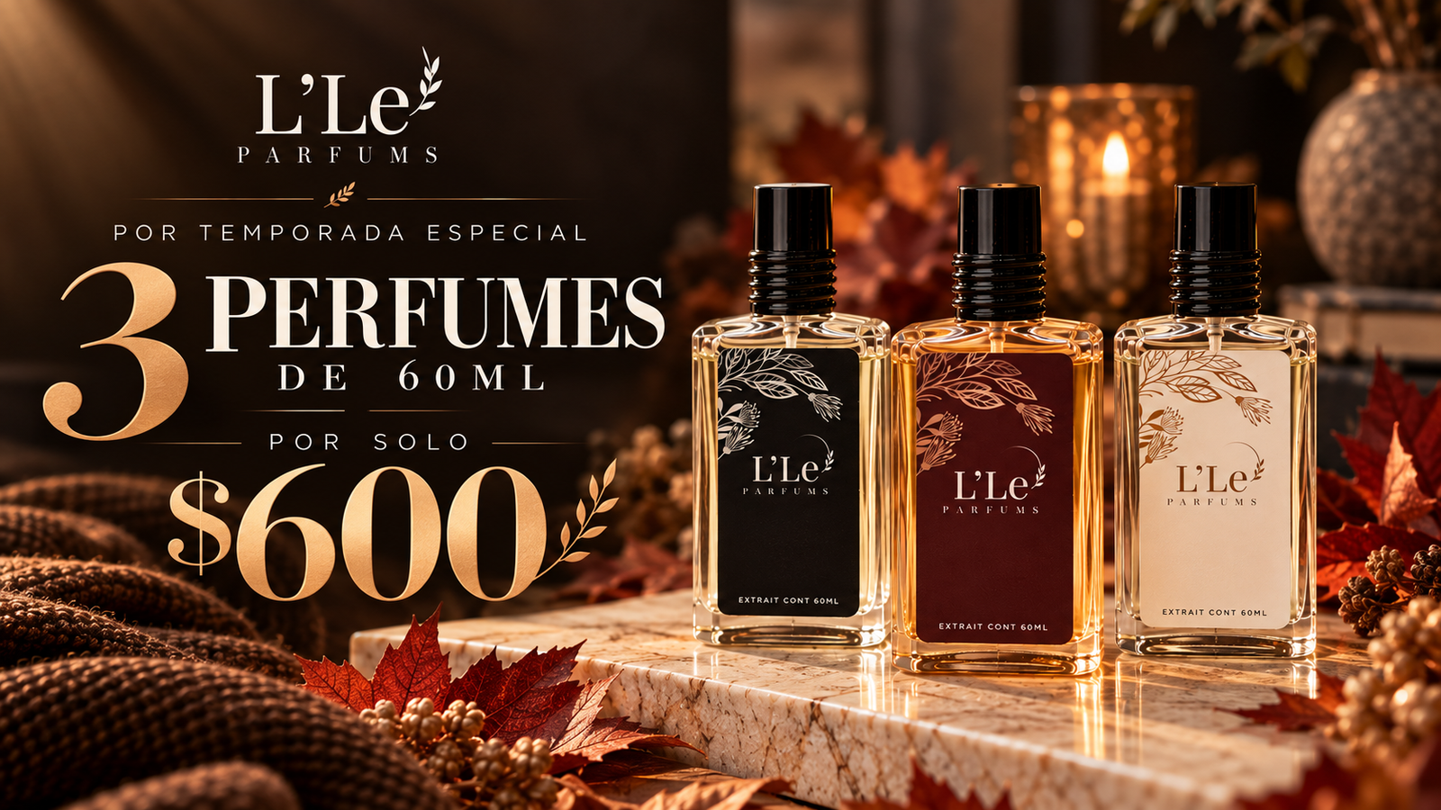 Promoción Otoñal de Perfumes Lele Parfums
